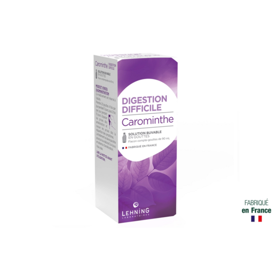 Lehning Carominthe Solution Buvable 90 ml – Médicament pour digestions difficiles et ballonnements