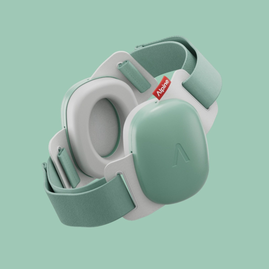 Alpine Muffy Baby – casque antibruit bébé vert sauge