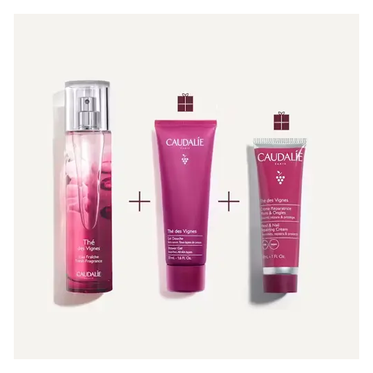 Caudalie Coffret Thé des Vignes Trio Parfumé Obsession
