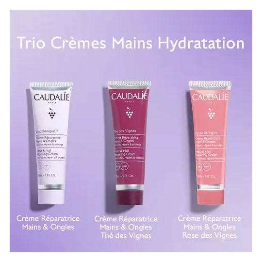 Caudalie Coffret Trio Crèmes Mains Hydratation