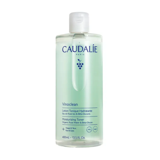 Caudalie Vinoclean Lotion tonique hydratante 400ml – soin nettoyant et rafraîchissant