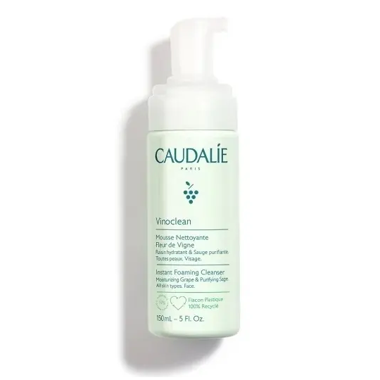 Caudalie Vinoclean mousse nettoyante fleur de vigne 150 ml – soin nettoyant doux