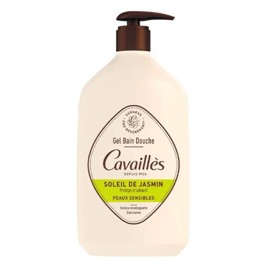 Cavaillès Gel Bain Douche Surgras Soleil de Jasmin 1 L – grand format familial