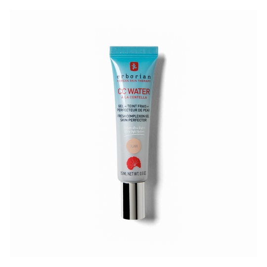 Erborian CC Water Clair Centella - Perfecteur de peau à l'acide hyaluronique Clair - Cosmétiques Coréennes 15 ml