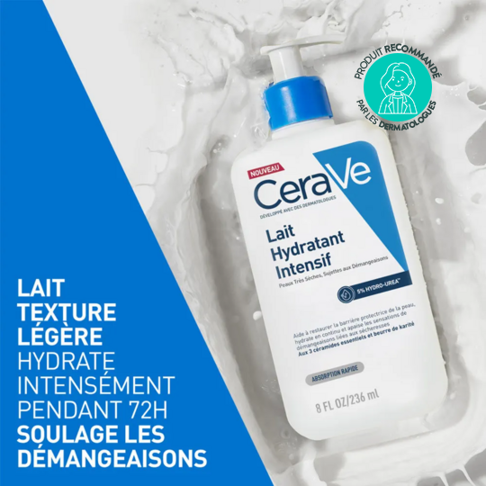 Cerave Body Lait hydratant intensif 236 ml - Soin Quotidien pour peaux sèches