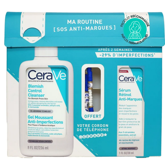 CeraVe Trousse routine anti-marques – coffret soin anti-imperfections