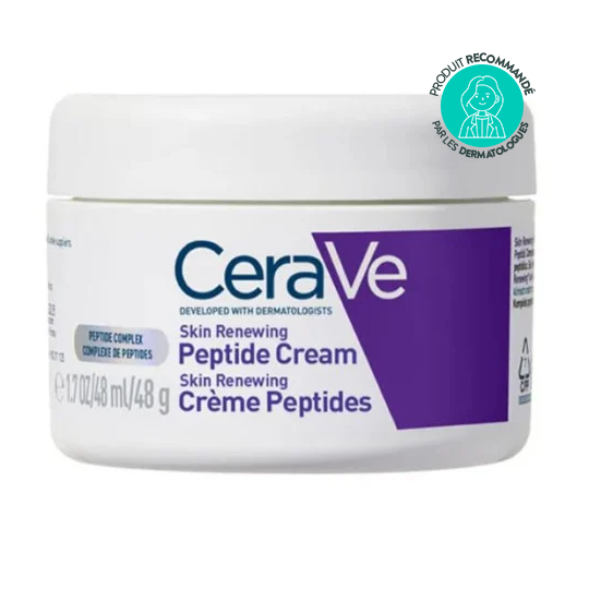 CeraVe skin renewing crème peptides 48 g — soin anti-âge lissant et raffermissant premier âge