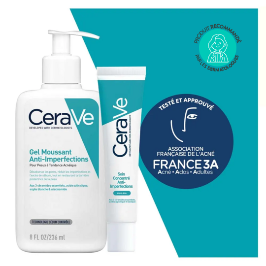Cerave Trousse Anti-boutons - Routine Nettoyante et correctrice anti-imperfections