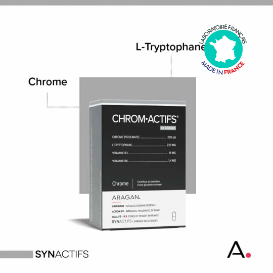 ChromActifs Aragan 60 gélules – Glycémie normale, satiété et contrôle des envies sucrées