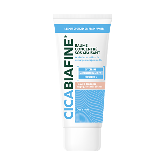 Cicabiafine Baume Concentré SOS Apaisant 75 ml – Baume apaisant pour peaux très sèches à tendance atopique