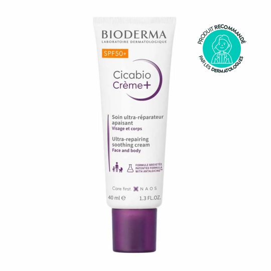 Bioderma Cicabio Crème+ Soin ultra-réparateur apaisant visage et corps SPF50+