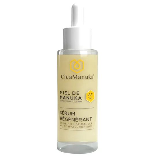 CicaManuka Sérum régénérant 30 ml – soin concentré bio au miel de manuka IAA15+
