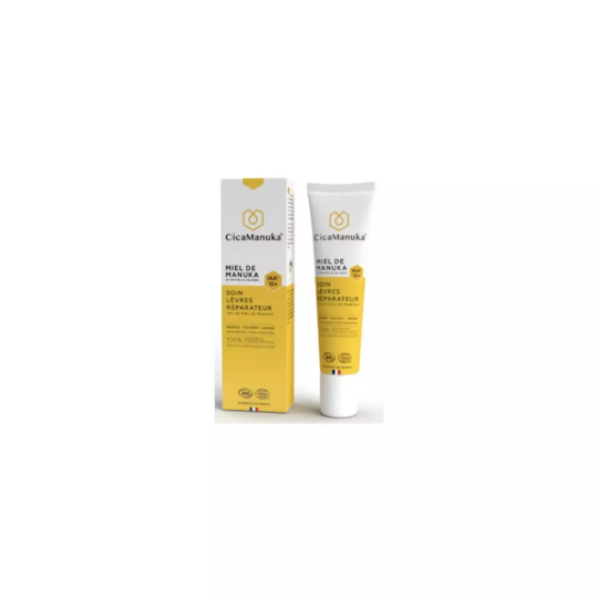 CicaManuka soin lèvres réparateur au miel de manuka IAA15+ Bio 15 ml – baume réconfortant intense