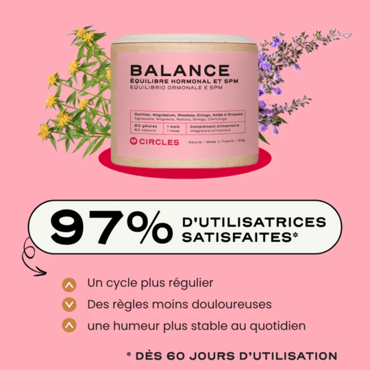 Circles Balance SPM 2 mois 120 gélules équilibre hormonal féminin