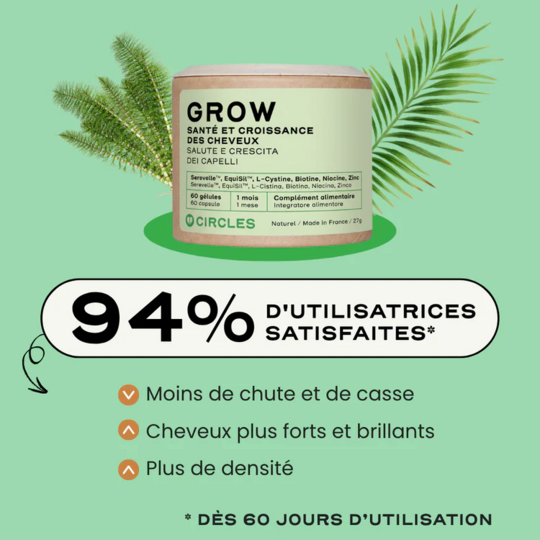 Circles Grow 60 gélules pousse et santé des cheveux