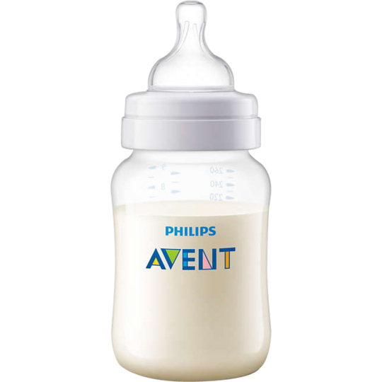 CLASSIC+ - Biberon + 1 mois Anti-Colique + Tétine - 260 ml