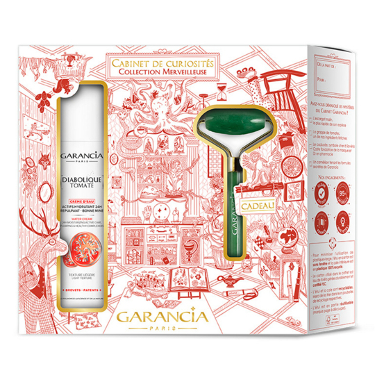 Garancia COFFRET - Cabinet des Merveilles - Diabolique Tomate 30 ml + Rouleau de Massage Visage - 2 Produits