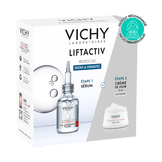 COFFRET - LIFTACTIV - Protocole Anti-Ride & Fermeté - Sérum 30 ml + Crème du Jour 10 ml