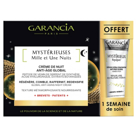 Garancia COFFRET - Mystérieux - Crème Nuit Anti-Age 30 ml + Sérum Anti-Age 5 ml