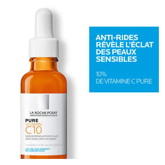 La Roche-Posay Pure Vitamin C10 Sérum Rénovateur Eclat 30 ml + Hyalu B5 Sérum Réparateur 10 ml Offert