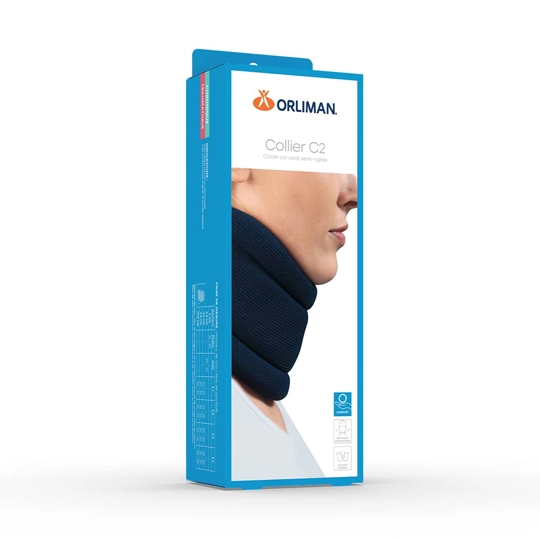 Orliman Collier C2 Collier Cervical Semi-rigide Taille 4 9,5 cm