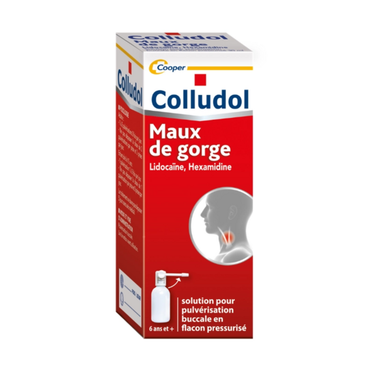 Colludol 30 ml – Médicament contre les maux de gorge et affections bucco-pharyngées