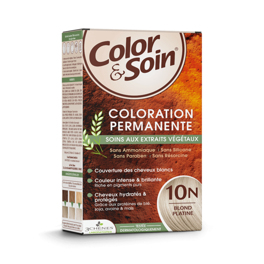 Color & Soin coloration blond platine 10N 135 ml – Coloration permanente soin