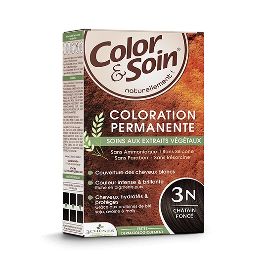 Color & Soin coloration châtain foncé 3N 135 ml – Coloration permanente soin