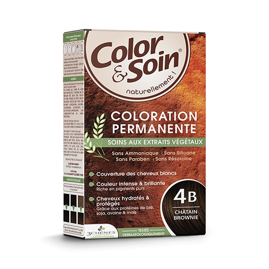 Color & Soin coloration châtain naturel 4N 135 ml – Coloration permanente soin