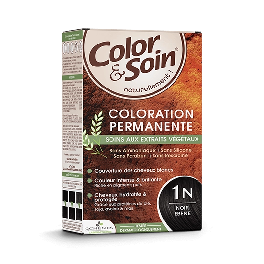 Color & Soin coloration noir ébène 1N 135 ml – Coloration permanente soin