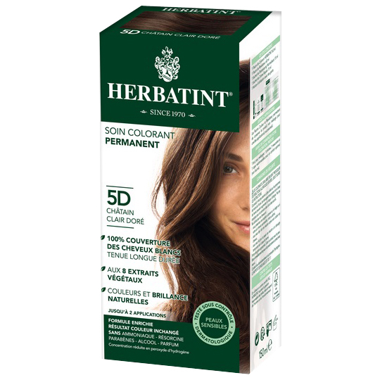 COLORATION - Cheveux 5D Châtain Clair Doré - 150 ml