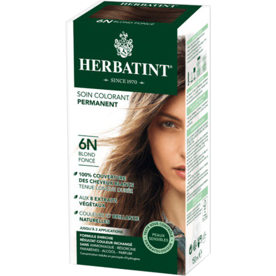 COLORATION - Cheveux 6N Blond Foncé - 150 ml