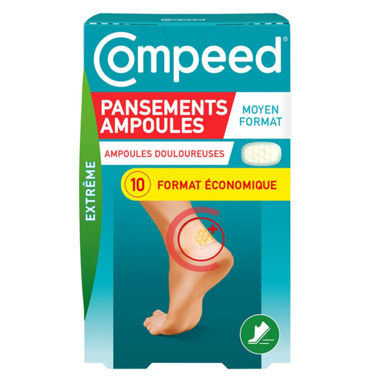 Compeed Ampoules Extrême Moyen Format – 10 pansements sport