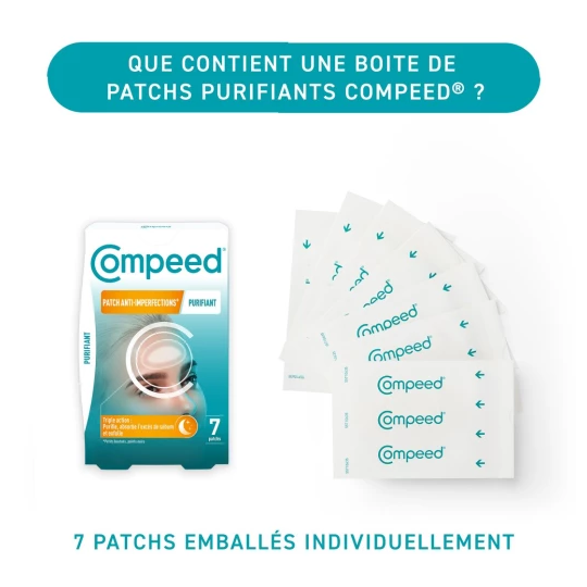 Compeed Patch Anti-Imperfections Purifiant – 7 patchs de nuit