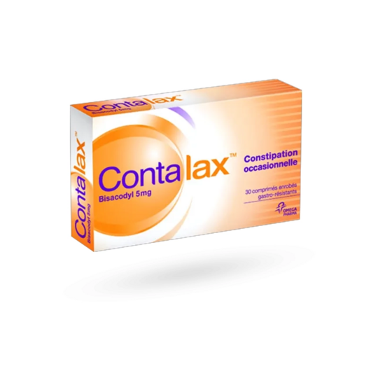 Contalax 5 mg 30 comprimés – Médicament laxatif stimulant à base de bisacodyl