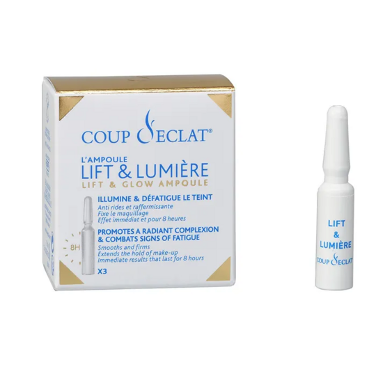 Coup d’Éclat 3 Ampoules Lift & Lumière cure éclat immédiat visage