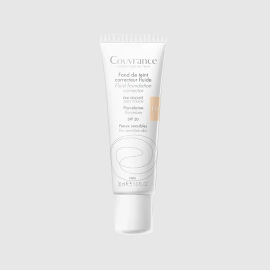 Couvrance Fond de teint correcteur fluide Porcelaine 1.0