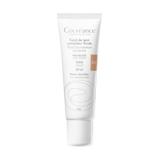 COUVRANCE - Fond de Teint Correcteur Fluide Sable SPF20 - 30 ml