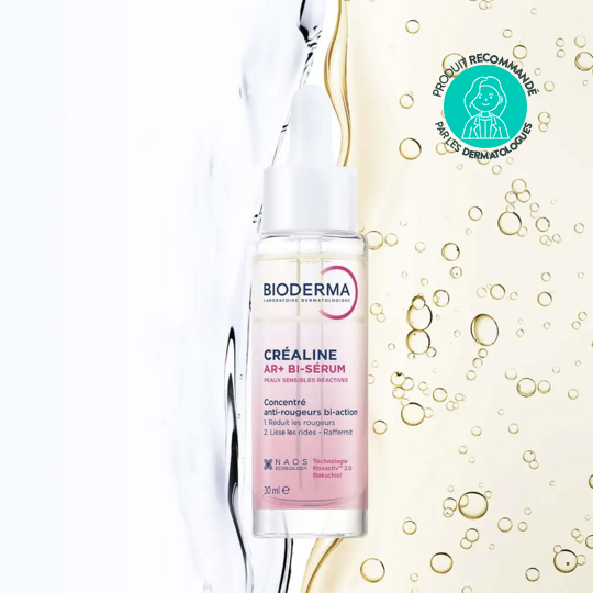 Bioderma Créaline AR+ bi-sérum anti-rougeurs et anti-âge 30 ml – Peaux sensibles réactives