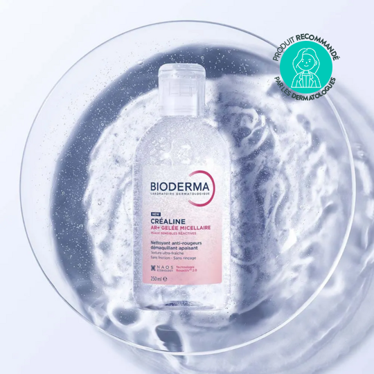 Bioderma Créaline AR+ gelée micellaire anti-rougeurs 250 ml – Peaux sensibles réactives
