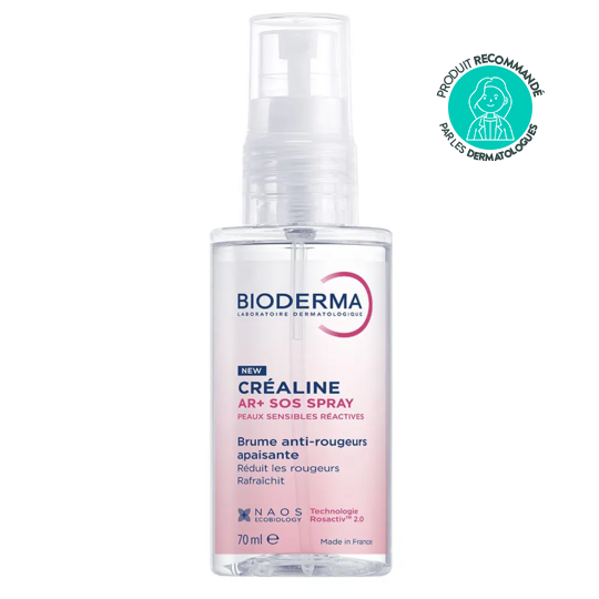 Bioderma Créaline AR+ SOS spray anti-rougeurs apaisant 70 ml – Peaux sensibles réactives