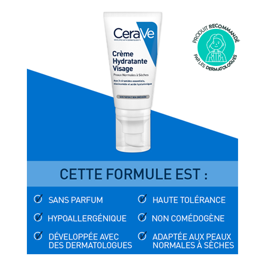 Cerave Crème Hydratante Visage 52 ml