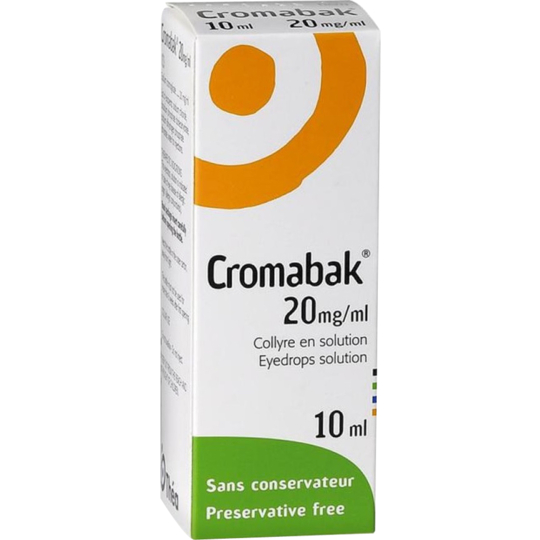 Cromabak 20 mg/ml Conjonctivite - 10 ml