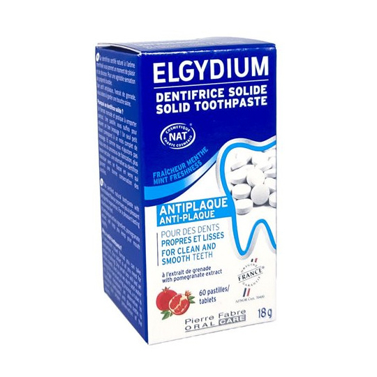 Dentifrice Solide Anti-Plaque - 60 Pastilles
