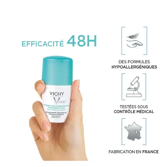 Vichy Traitement Anti-Transpirant 48h Roll-On 50 ml
