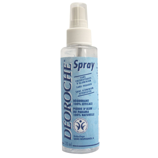 DEOROCHE BLEU - Déodorant Pierre d'Alun 100 % Naturel Spray - 120 ml