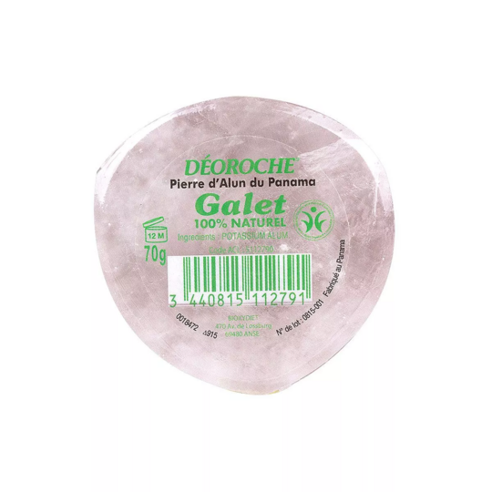 Déoroche pierre d'alun naturelle stick 70 g — déodorant minéral anti-odeurs
