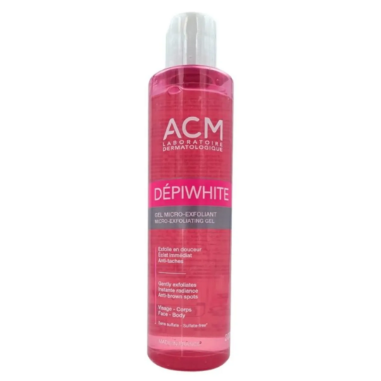ACM Dépiwhite Gel micro-exfoliant 200 ml – gel nettoyant unifiant  visage et corps