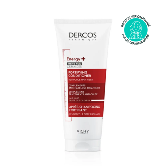 Vichy Dercos Après-Shampooing Energy+ 200 ml – soin fortifiant anti-casse