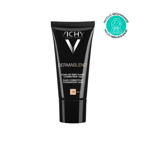 Vichy Dermablend Fond de Teint Fluide Correcteur 16H Opal N°15 30 ml